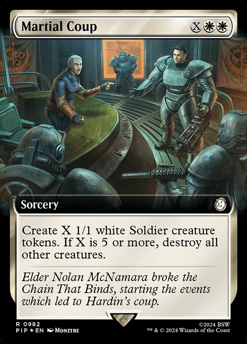 Martial Coup (982) - EXTENDED ART (Foil) - Fallout - Game On