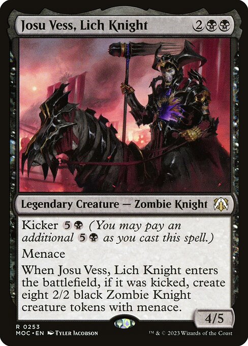 Josu Vess, Lich Knight (253) - March of the Machine Commander - Game On