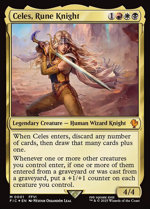 Celes, Rune Knight (1) (Foil) - Final Fantasy Commander - Game On