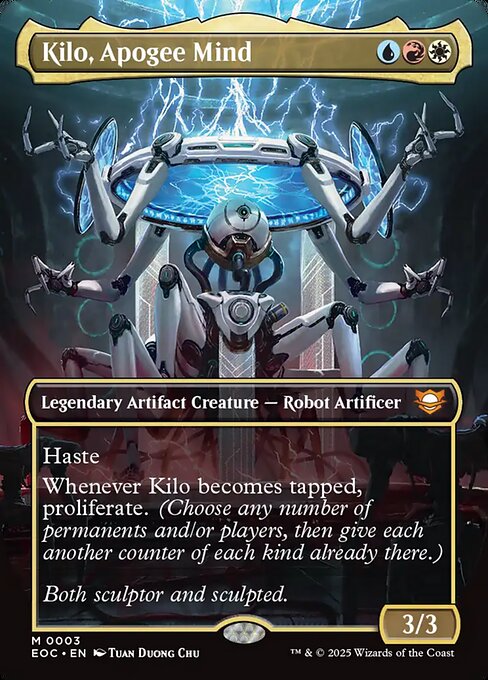Kilo, Apogee Mind (3) - BORDERLESS - FULL ART (Foil) - Edge of Eternities Commander - Game On