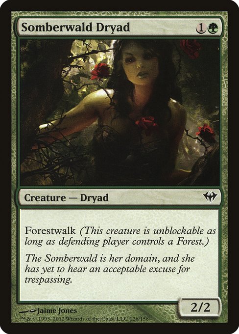 Somberwald Dryad (126) (Foil) - Dark Ascension - Game On