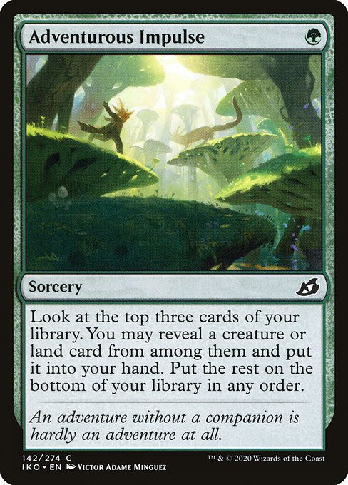 Adventurous Impulse (142) (Foil) - Ikoria: Lair of Behemoths - Game On