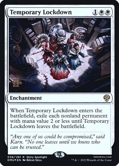 Temporary Lockdown (36s) (Foil) - Dominaria United Promos - Game On