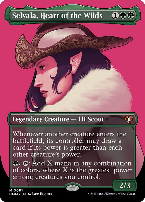 Selvala, Heart of the Wilds (681) - BORDERLESS - FULL ART - Commander Masters - Game On