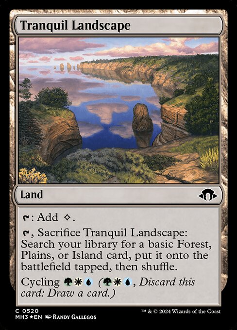 Tranquil Landscape (520) (Foil) - Modern Horizons 3 - Game On