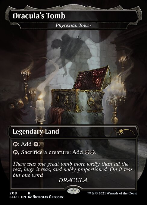 Phyrexian Tower (208) - BORDERLESS - FULL ART (Foil) - Secret Lair Drop - Game On