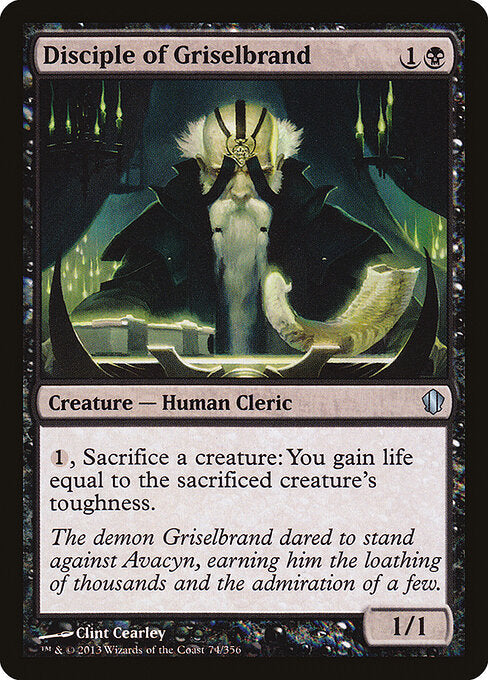Disciple of Griselbrand (74) - Commander 2013 - Game On