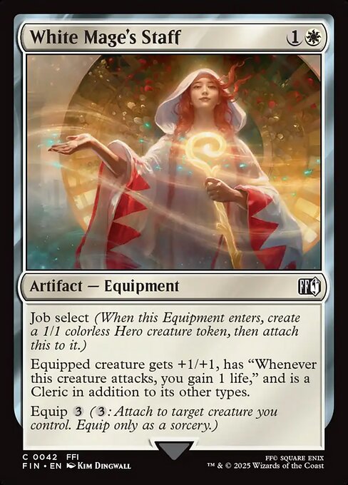 White Mage's Staff (42) (Foil) - Final Fantasy - Game On