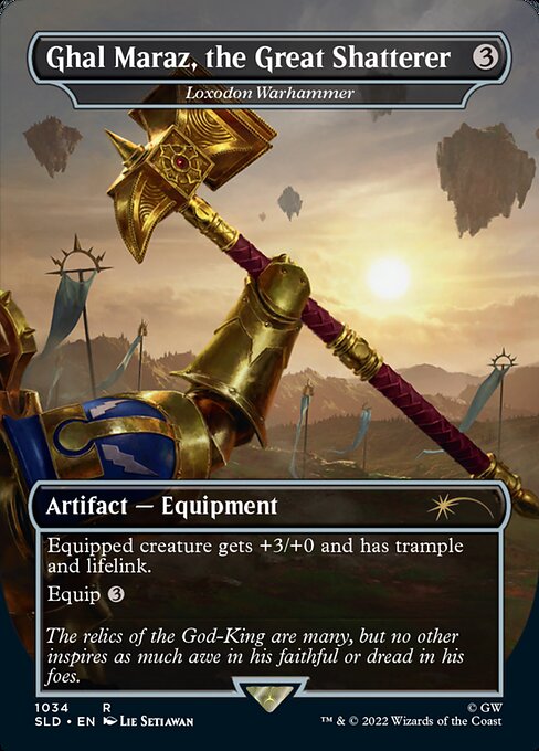 Loxodon Warhammer (1034) - BORDERLESS - FULL ART (Foil) - Secret Lair Drop - Game On