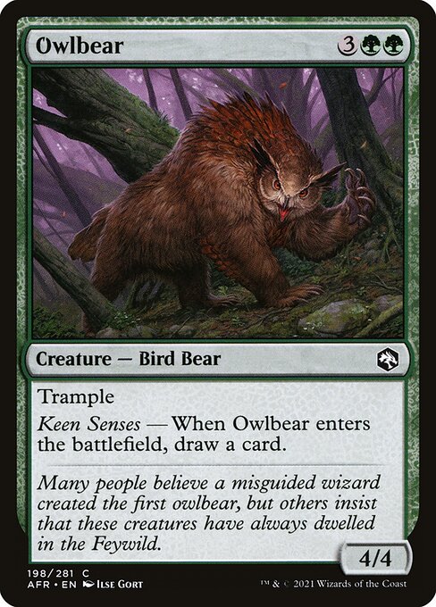 Owlbear (198) - Adventures in the Forgotten Realms - Game On