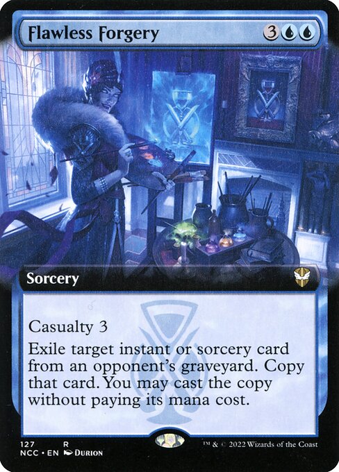 Flawless Forgery (127) - EXTENDED ART - New Capenna Commander - Game On