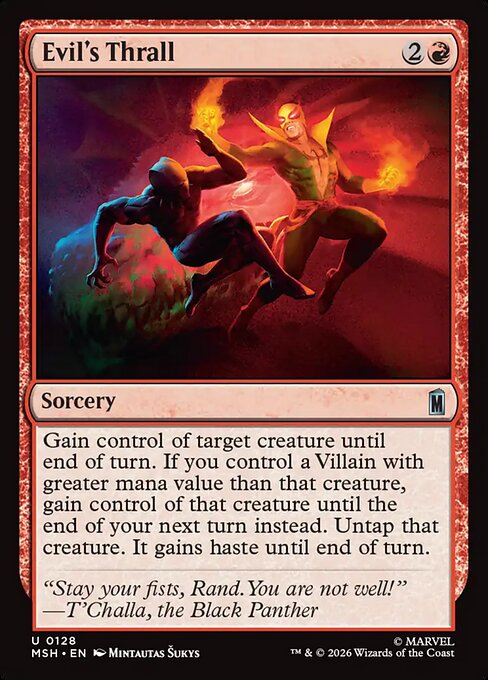Evil's Thrall (128) (Foil) - Marvel Super Heroes - Game On