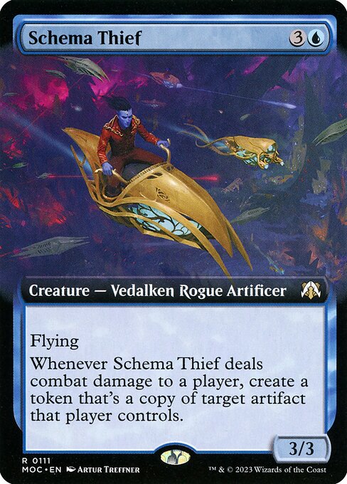 Schema Thief (111) - EXTENDED ART - March of the Machine Commander - Game On