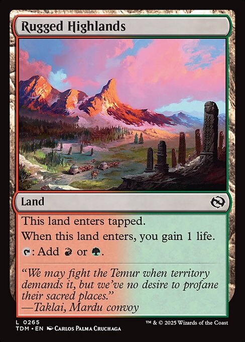 Rugged Highlands (265) (Foil) - Tarkir: Dragonstorm - Game On