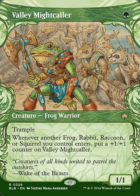 Valley Mightcaller (326) - BORDERLESS (Foil) - Bloomburrow - Game On