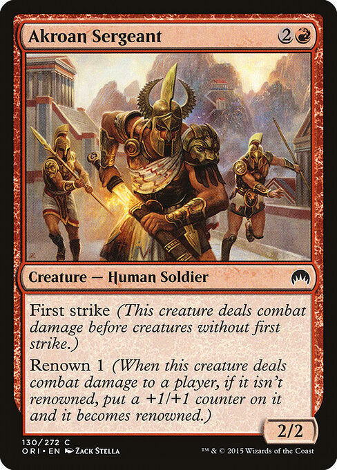 Akroan Sergeant (130) - Magic Origins - Game On