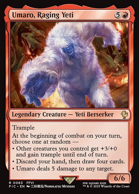 Umaro, Raging Yeti (63) - Final Fantasy Commander - Game On
