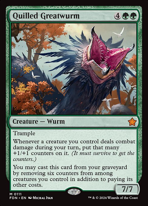 Quilled Greatwurm (111) - Foundations - Game On