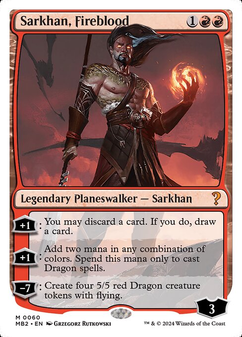 Sarkhan, Fireblood (60) - Mystery Booster 2 - Game On
