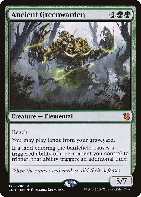 Ancient Greenwarden (178p) (Foil) - Zendikar Rising Promos - Game On