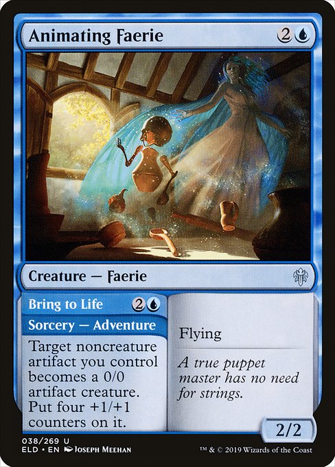 Animating Faerie // Bring to Life (38) (Foil) - Throne of Eldraine - Game On