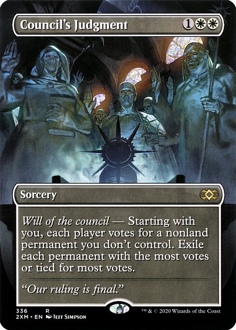 Council's Judgment (336) - BORDERLESS - FULL ART - Double Masters - Game On
