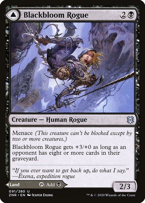 Blackbloom Rogue // Blackbloom Bog (91) - Zendikar Rising - Game On