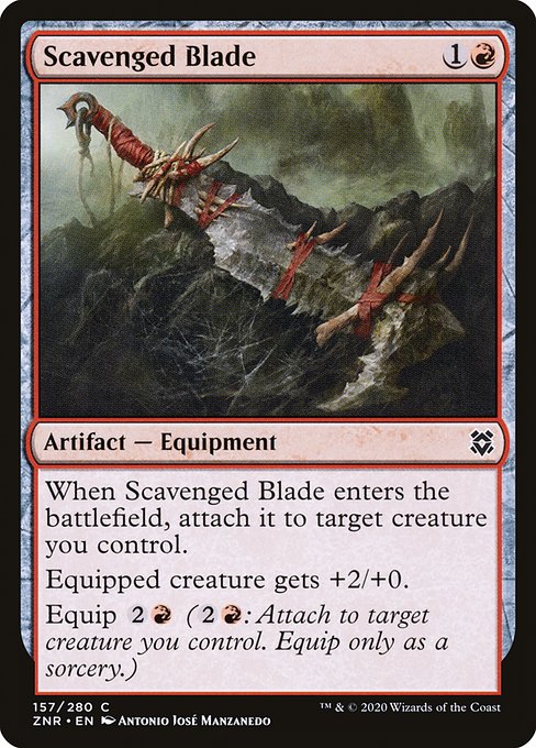 Scavenged Blade (157) (Foil) - Zendikar Rising - Game On