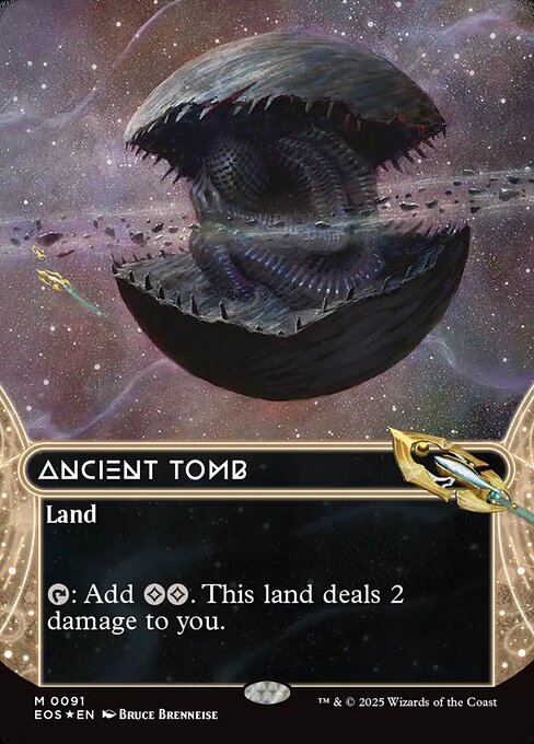 Ancient Tomb (91) - BORDERLESS - FULL ART (Foil) - Edge of Eternities: Stellar Sights - Game On
