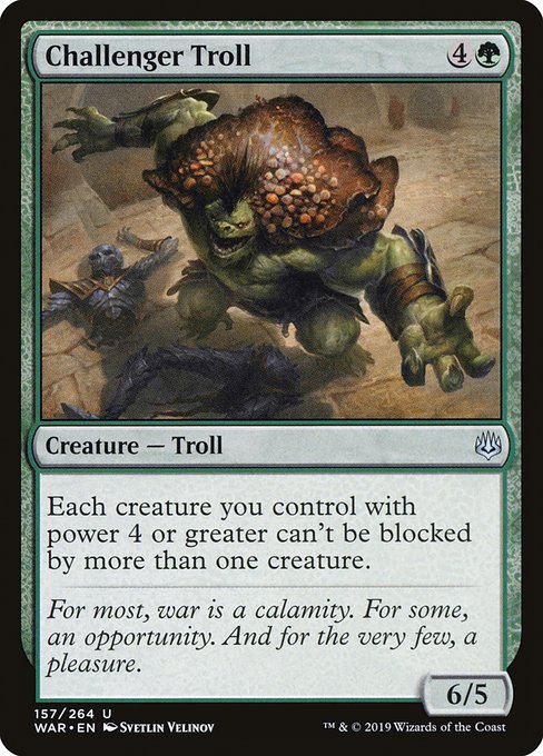 Challenger Troll (157) (Foil) - War of the Spark - Game On