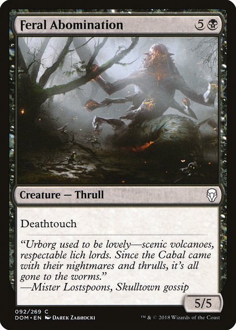 Feral Abomination (92) (Foil) - Dominaria - Game On