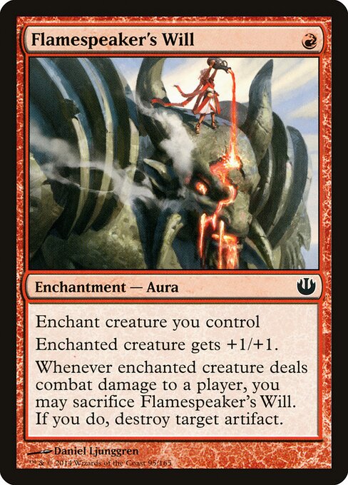 Flamespeaker's Will (95) (Foil) - Journey into Nyx - Game On