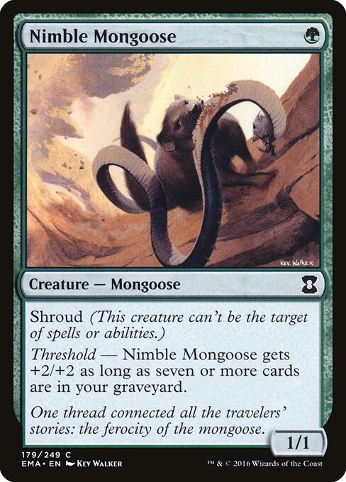 Nimble Mongoose (179) (Foil) - Eternal Masters - Game On