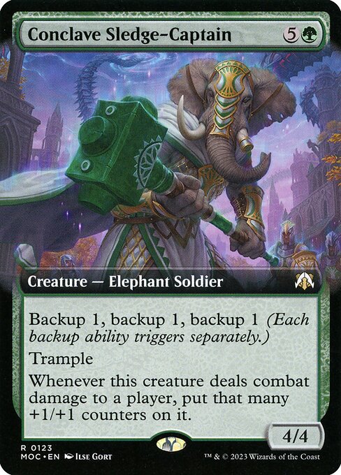 Conclave Sledge-Captain (123) - EXTENDED ART - March of the Machine Commander - Game On
