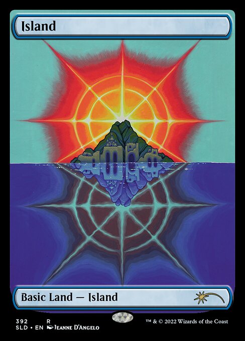 Island (392) - FULL ART (Foil) - Secret Lair Drop - Game On