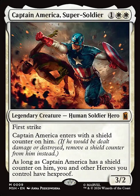 Captain America, Super-Soldier (9) (Foil) - Marvel Super Heroes - Game On