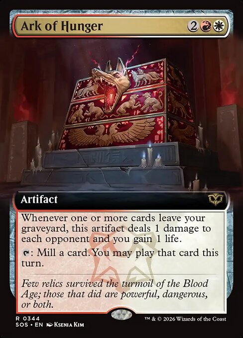 Ark of Hunger (344) - EXTENDED ART (Foil) - Secrets of Strixhaven - Game On