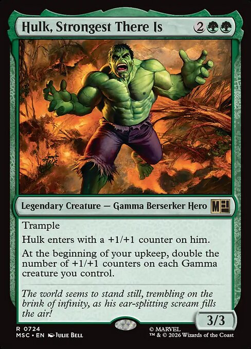 Hulk, Strongest There Is (724) - Marvel Super Heroes Commander - Game On