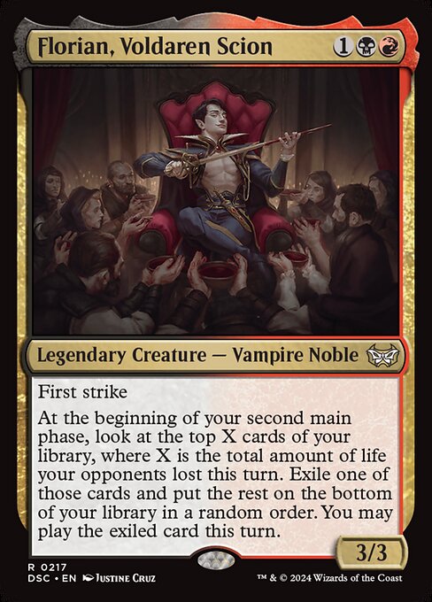 Florian, Voldaren Scion (217) - Duskmourn: House of Horror Commander - Game On