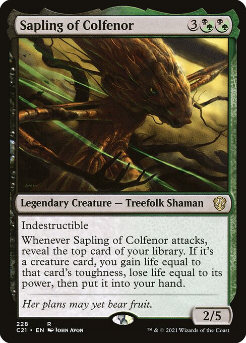 Sapling of Colfenor (228) - Commander 2021 - Game On