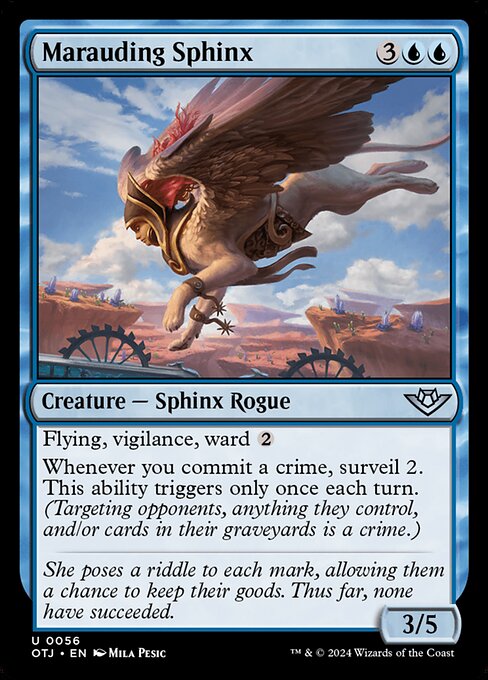 Marauding Sphinx (56) (Foil) - Outlaws of Thunder Junction - Game On