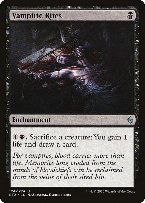 Vampiric Rites (124) - Battle for Zendikar - Game On