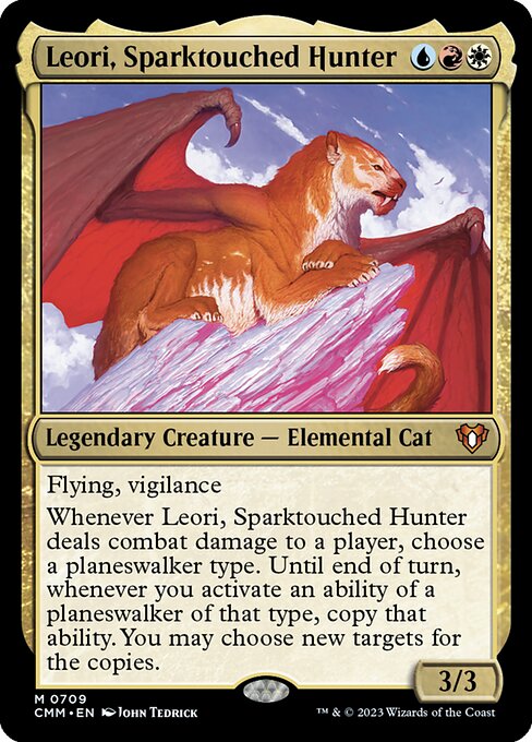 Leori, Sparktouched Hunter (709) (Foil) - Commander Masters - Game On