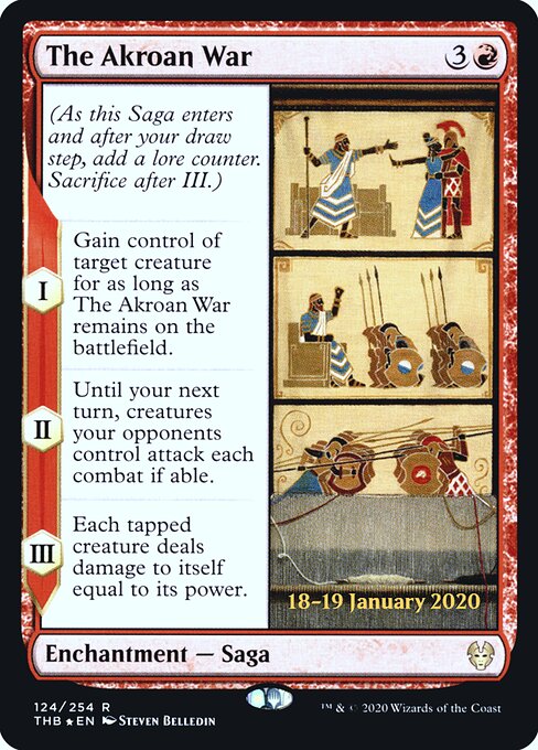 The Akroan War (124s) (Foil) - Theros Beyond Death Promos - Game On