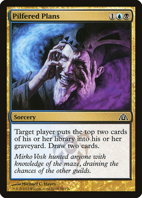 Pilfered Plans (90) (Foil) - Dragon's Maze - Game On