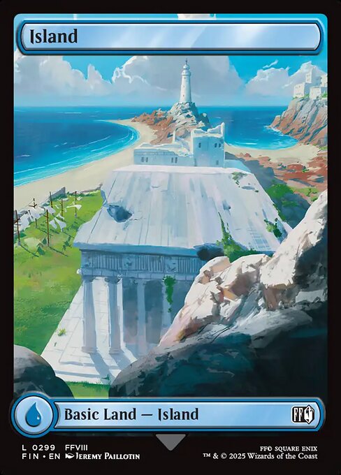 Island (299) - FULL ART (Foil) - Final Fantasy - Game On