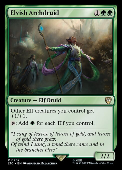 Elvish Archdruid (237) - Tales of Middle-earth Commander - Game On