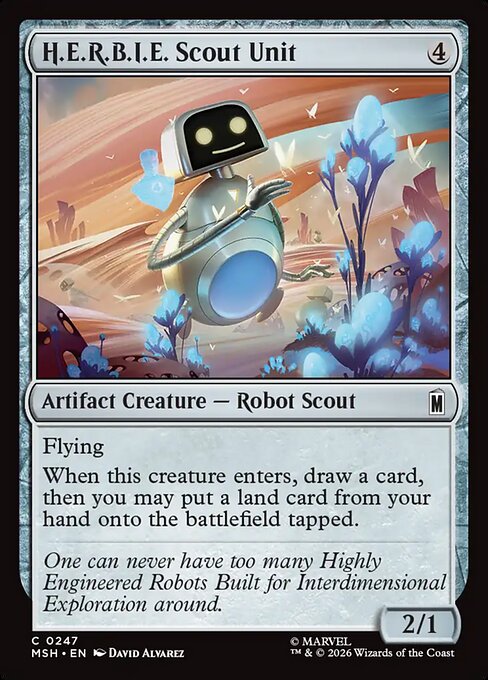 H.E.R.B.I.E. Scout Unit (247) (Foil) - Marvel Super Heroes - Game On