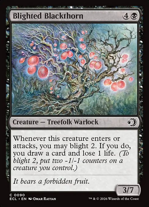 Blighted Blackthorn (90) (Foil) - Lorwyn Eclipsed - Game On