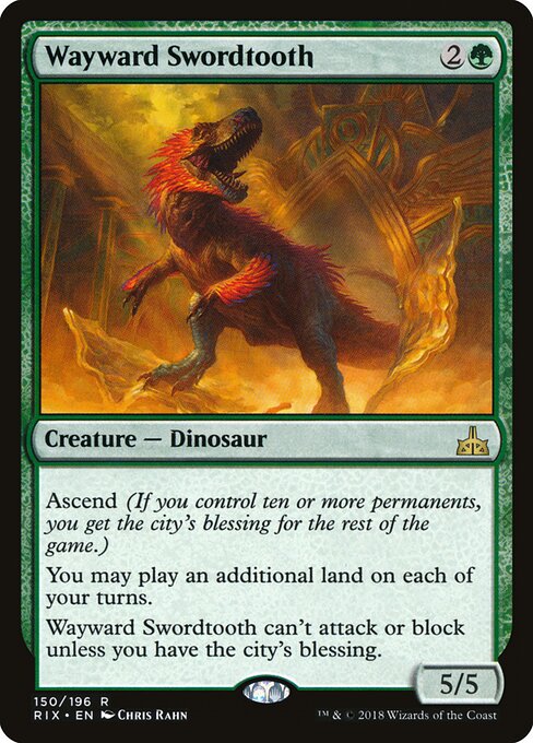 Wayward Swordtooth (150) - Rivals of Ixalan - Game On